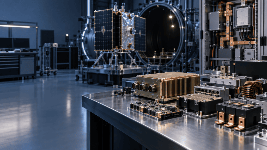 Space-grade, industrial-control and power electronics test laboratory